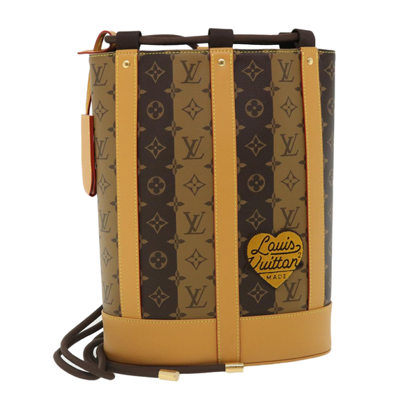LOUIS VUITTON Monogram Stripe Randonnee messenger Shoulder M45968 Auth 31989A - Picture 1 of 16